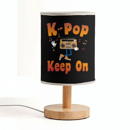 K-Pop on a Retro Boombox w music nout Fabric Lamps