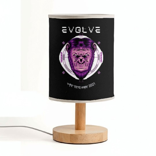 Evolved Monkey #3 Fabric Lamps