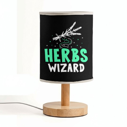 Herbs Wizard Herbalist Herb Herbalism Gardening Fabric Lamps