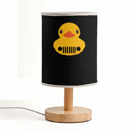 Jeep Cute Rubber duck on Offroad wheels duckduck Fabric Lamps
