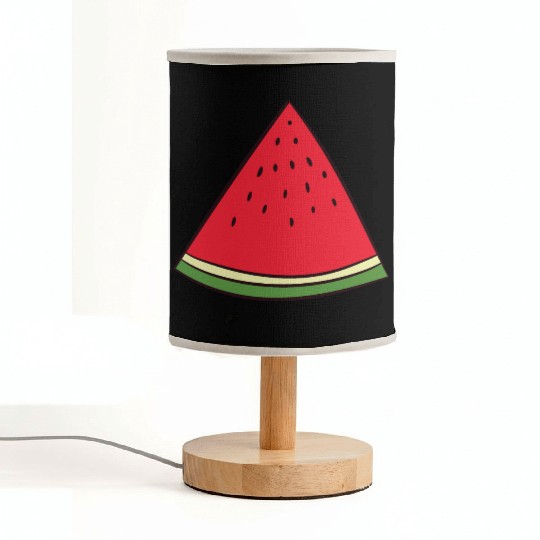 Watermelon - slice, piece, quarter, triangle Fabric Lamps