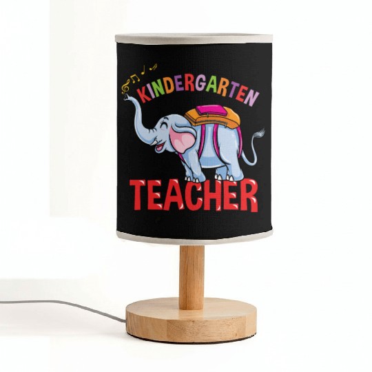 Back To School Elephant Kindergarten Teacher Fabric Lamps