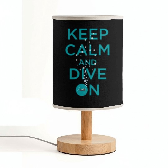 KEEP CALM AND DIVE ON Fabric Lamps