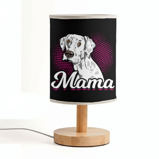 Mama Dalmatian Dog Lover Fabric Lamps
