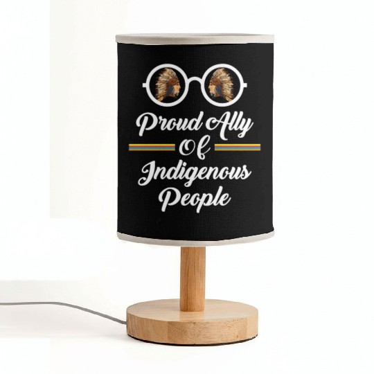 Proud Ally Of Indigenous People Fabric Lamps