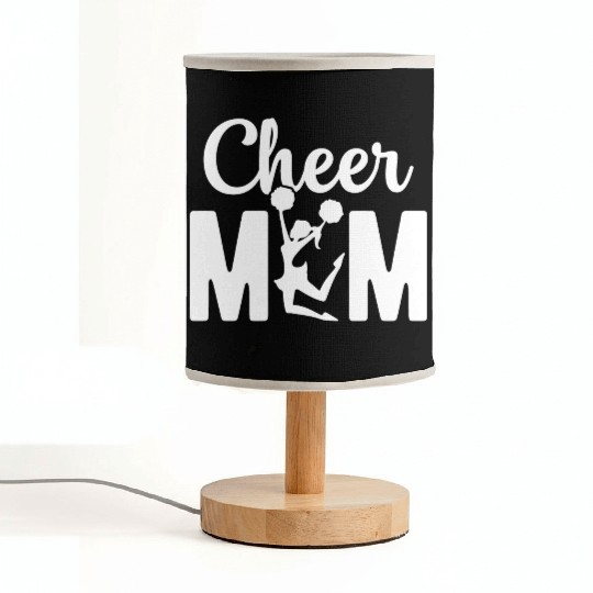 Womens Cheer Mom Gymnastics Cheerleading Mom Squad Fabric Lamps