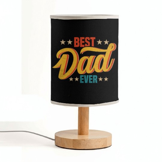 Best Dad Ever Vintage Design Fabric Lamps