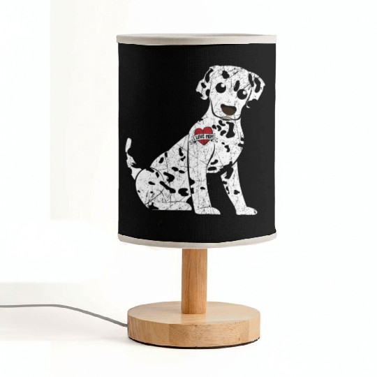 Spot Squad Dalmatian Owner Dog Lover Mothers Day Fabric Lamps