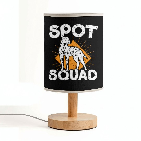 Spot Squad Paw Love Puppy Breeder Dalmatian Dog Fabric Lamps