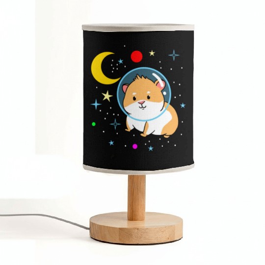 Space Guinea Pig for Guinea Pig Lover Fabric Lamps