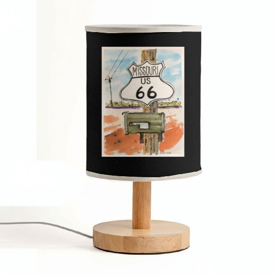 Missouri Route 66 Sign Fabric Lamps