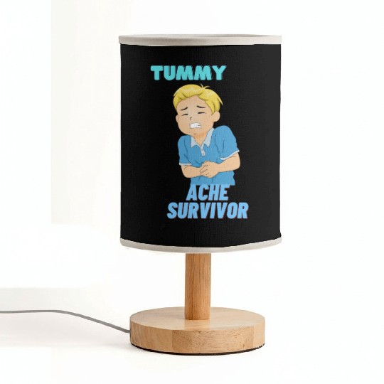Tummy Ache Survivor Funny Back To School Fabric Lamps