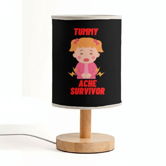 Tummy Ache Survivor Funny Back To School Fabric Lamps
