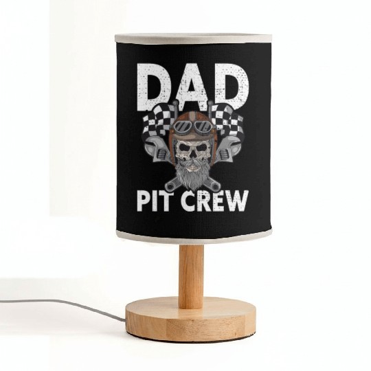 Dad Pit Crew Racing Familiy Race Car Kart Racer Fabric Lamps