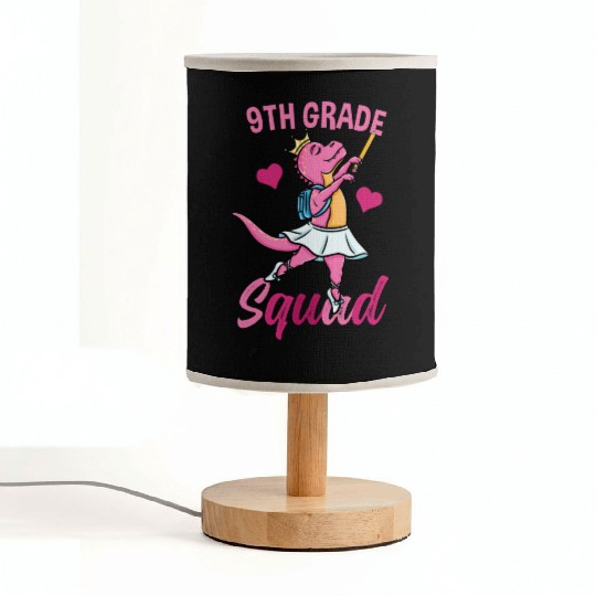 9th Grade Squad Ballet Back To School Girls Fabric Lamps