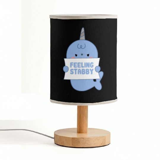 Feeling Stabby, Narwhal Fabric Lamps