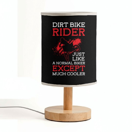 Dirt Bike Motorcyclists Sport Machine Fabric Lamps
