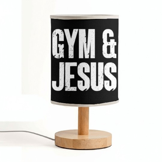 Gym and Jesus Christian Workout Gym and Jesus Fabric Lamps