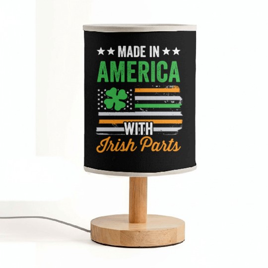 Made In America With Irish Parts Ireland Gaelic Fabric Lamps