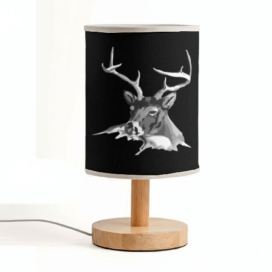 Mule Deer Pocket-Style Emblem Fabric Lamps