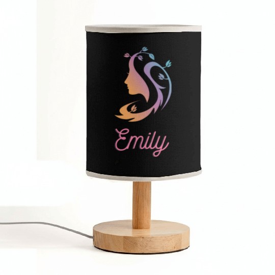 Emily Name Epic Feminine Woman, Girl, Lady, Wife Fabric Lamps