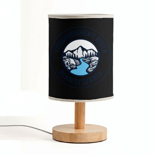 Youghiogheny River Pennsylvania State Lovers Mount Fabric Lamps