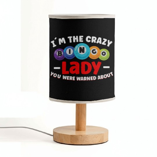 Bingo Card Game Grandma Bingo Player Bingo Cards Fabric Lamps