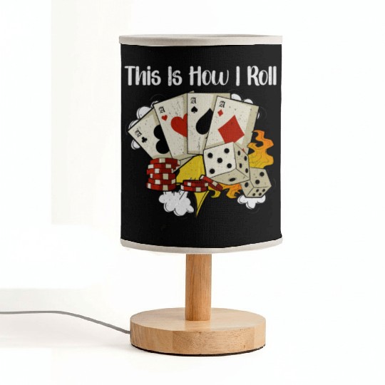 Poker Casino Poker Player Gambling Roulette Gift Fabric Lamps