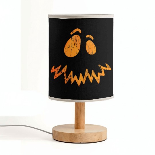 Jack O Lantern Scary Carved Pumpkin Face Fabric Lamps