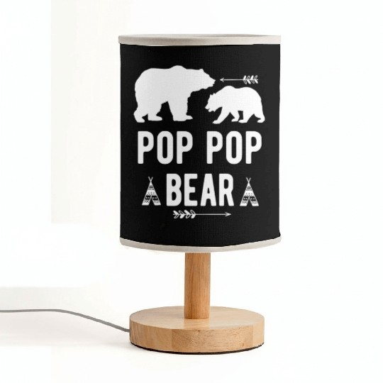 Pop Pop Bear Arrow Grandpa Bear Grandparents Fabric Lamps