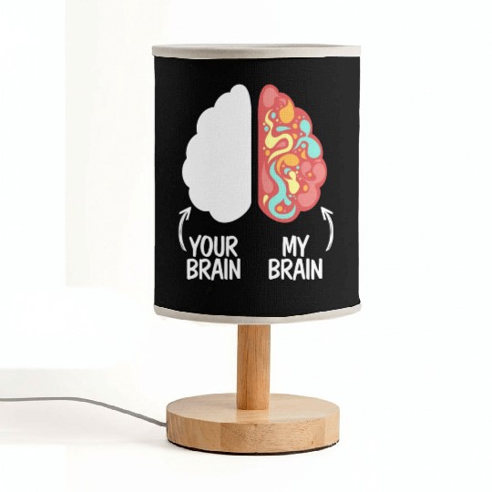 Your Brain My Brain Embrace Neurodiversity ADHD Fabric Lamps