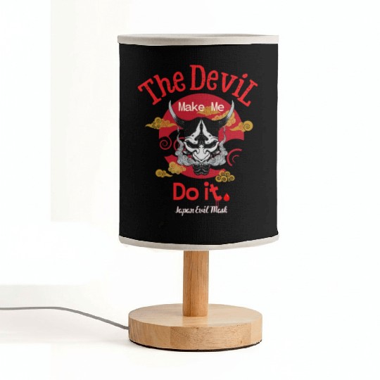 The Devil Make Me Do It Japan Evil Gold Cloud. Fabric Lamps