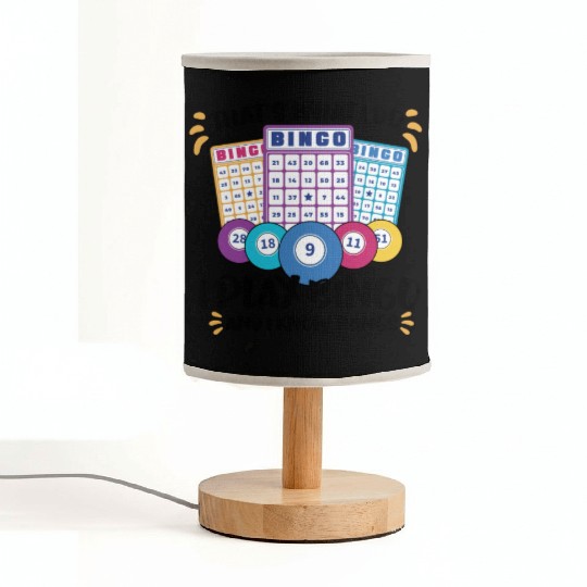 Bingo Card Game Grandma Bingo Player Bingo Cards Fabric Lamps