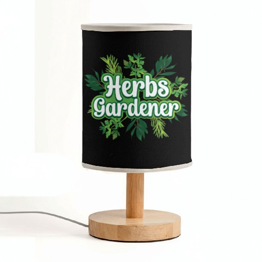 Herbs Gardener Gardening Herbalist Herb Herbalism Fabric Lamps