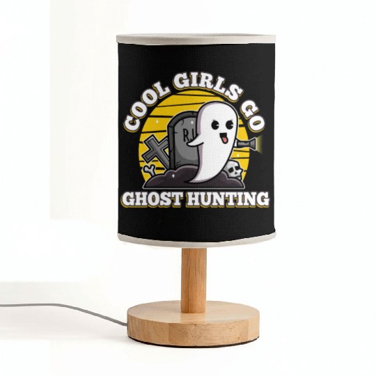 Cool girls go ghost hunting Fabric Lamps