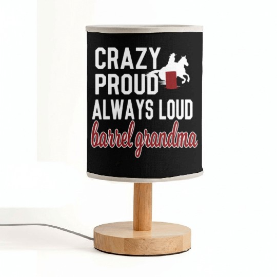 Barrel Racing Grandma Barrel Racing Grandmother Fabric Lamps