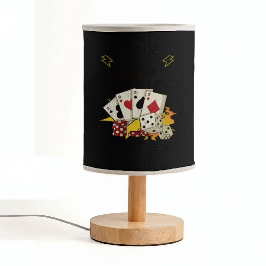Poker Casino Poker Player Gambling Roulette Gift Fabric Lamps