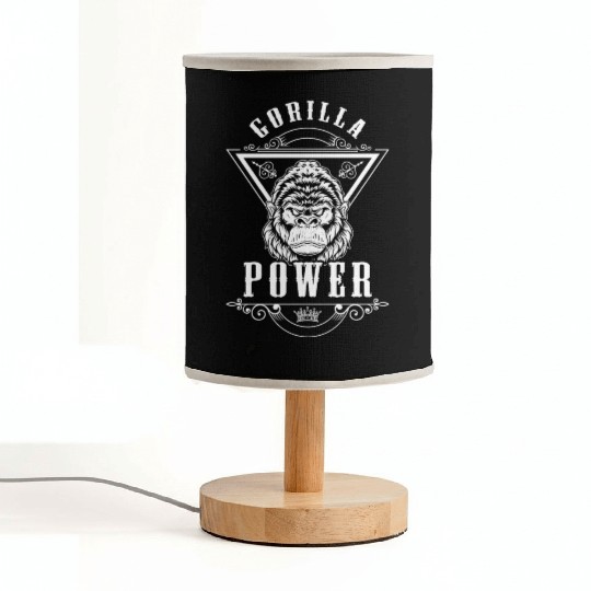 Strength Training Chimpanzee Nature Fabric Lamps