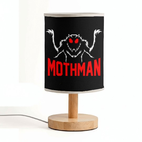Folklore Monsters Cryptid Goth Mothman Fabric Lamps