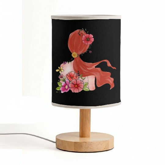 Live wild flower child Fabric Lamps