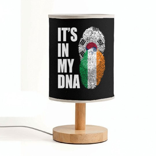 South Korean And Irish Mix Heritage DNA Flag Fabric Lamps