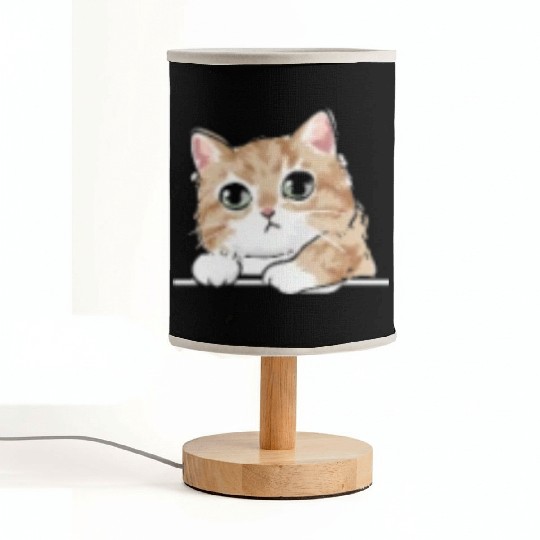 Cat Owner Cute Cat Lover I Cute Cat Fabric Lamps