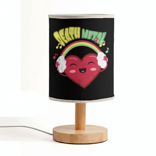 Death Metal Cute Heart Fabric Lamps