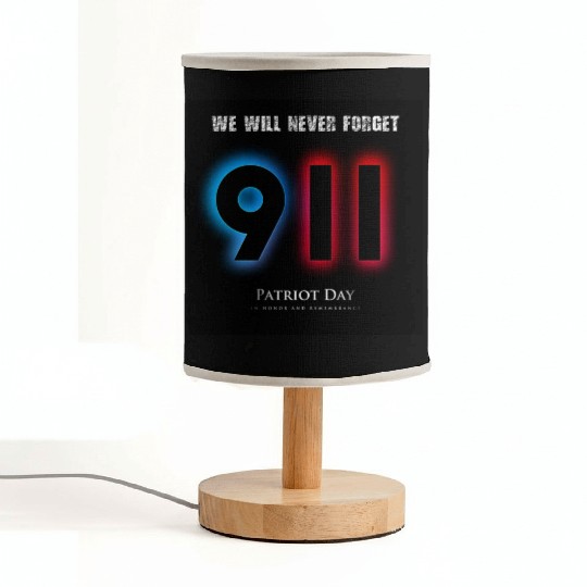 We will never forget Patriot Day 9-11/ twin towers Fabric Lamps