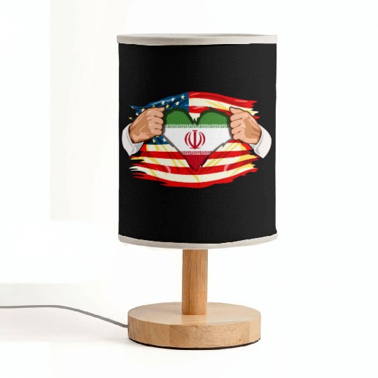 Persians Who Live in America Iran Flag Fabric Lamps