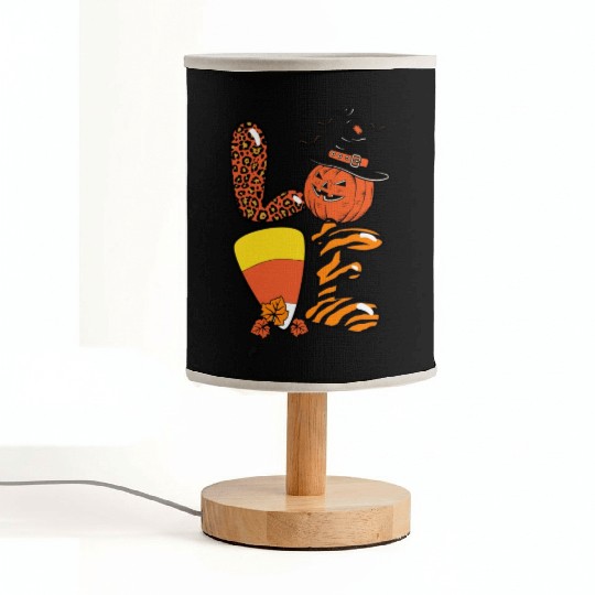 Halloween Love Candy Corn Fabric Lamps