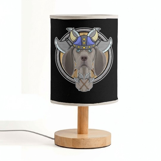 Weimaraner I Valhalla I Viking Fabric Lamps