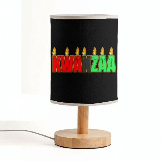 Afro American Candle Kinara Kwanzaa Fabric Lamps