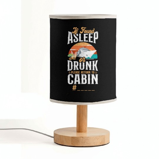 Cruise Ship Vacation Friends Fabric Lamps