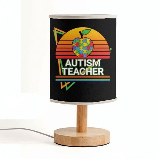 Autism Teacher Retro Fabric Lamps